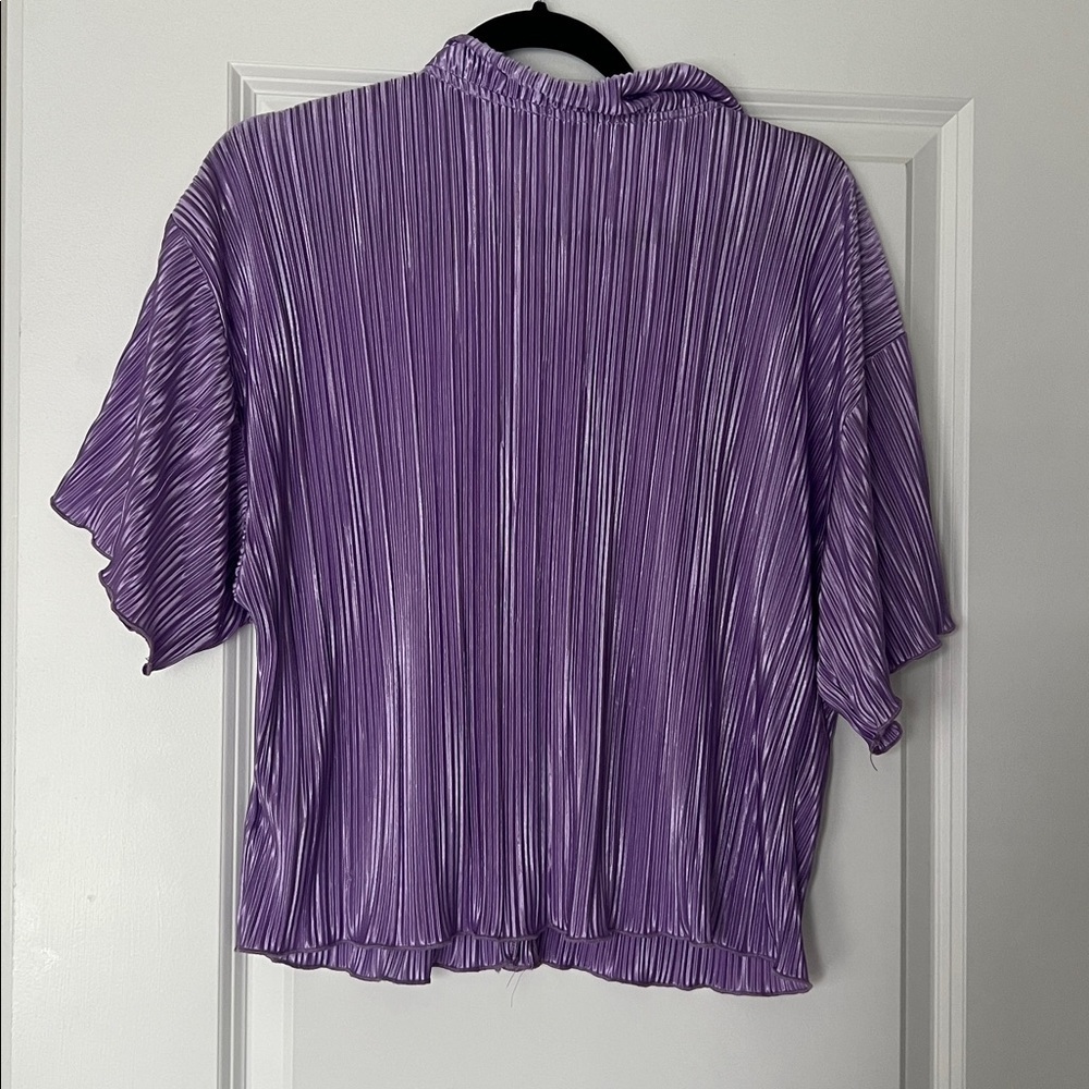 Purple Short Sleeve Top - Picture 2 of 2